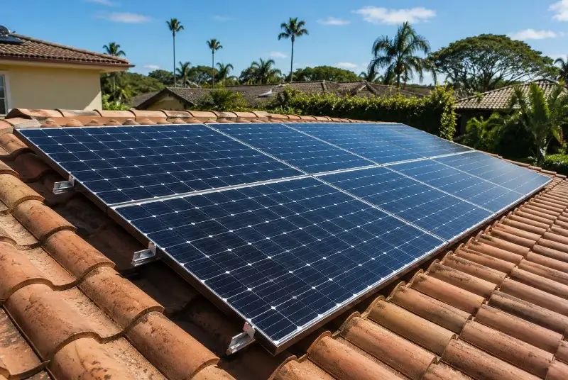 Installation de panneaux solaires à Porte des Pierres Dorées
